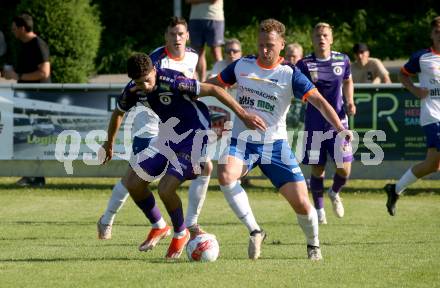 Fussball Testspiel. SK Austria Klagenfurt gegen Treibach.  Ben Bobzien (Klagenfurt).  Gurnitz, am 28.6.2024.
Foto: Kuess
www.qspictures.net
---
pressefotos, pressefotografie, kuess, qs, qspictures, sport, bild, bilder, bilddatenbank