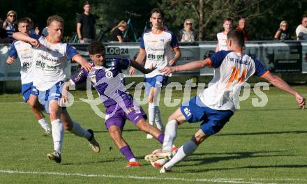 Fussball Testspiel. SK Austria Klagenfurt gegen Treibach.  Ben Bobzien (Klagenfurt).  Gurnitz, am 28.6.2024.
Foto: Kuess
www.qspictures.net
---
pressefotos, pressefotografie, kuess, qs, qspictures, sport, bild, bilder, bilddatenbank