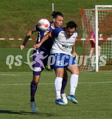 Fussball Testspiel. SK Austria Klagenfurt gegen Treibach.  Niklas Szerencsi  (Klagenfurt),  Vahid Muharemovic (Treibach).  Gurnitz, am 28.6.2024.
Foto: Kuess
www.qspictures.net
---
pressefotos, pressefotografie, kuess, qs, qspictures, sport, bild, bilder, bilddatenbank