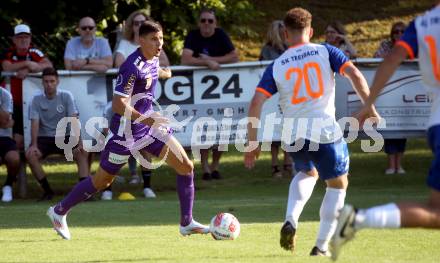 Fussball Testspiel. SK Austria Klagenfurt gegen Treibach.  David Toshevski (Klagenfurt).  Gurnitz, am 28.6.2024.
Foto: Kuess
www.qspictures.net
---
pressefotos, pressefotografie, kuess, qs, qspictures, sport, bild, bilder, bilddatenbank