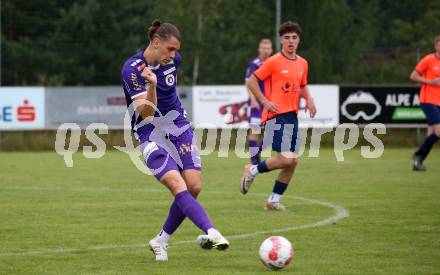 Fussball Testspiel. SC Hermagor gegen SK Austria Klagenfurt. Niklas Szerencsi  (Klagenfurt). Hermagor, am 3.7.2024.
Foto: Kuess
www.qspictures.net
---
pressefotos, pressefotografie, kuess, qs, qspictures, sport, bild, bilder, bilddatenbank