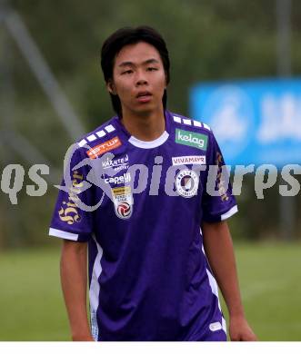 Fussball Testspiel. SC Hermagor gegen SK Austria Klagenfurt.  Min-Young Lee (Klagenfurt). Hermagor, am 3.7.2024.
Foto: Kuess
www.qspictures.net
---
pressefotos, pressefotografie, kuess, qs, qspictures, sport, bild, bilder, bilddatenbank