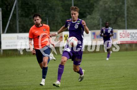 Fussball Testspiel. SC Hermagor gegen SK Austria Klagenfurt. Laurenz Dehl  (Klagenfurt). Hermagor, am 3.7.2024.
Foto: Kuess
www.qspictures.net
---
pressefotos, pressefotografie, kuess, qs, qspictures, sport, bild, bilder, bilddatenbank