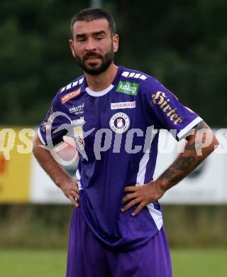 Fussball Testspiel. SC Hermagor gegen SK Austria Klagenfurt. Kosmas Gkezos  (Klagenfurt). Hermagor, am 3.7.2024.
Foto: Kuess
www.qspictures.net
---
pressefotos, pressefotografie, kuess, qs, qspictures, sport, bild, bilder, bilddatenbank