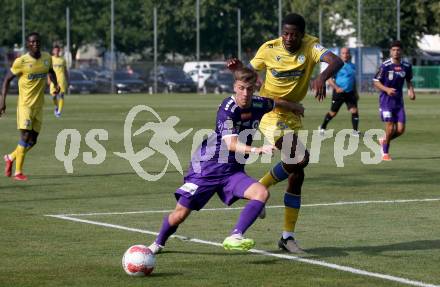 Fussball Testspiel. SK Austria Klagenfurt gegen NK Koper.  Laurenz Dehl (Klagenfurt). Welzenegg, am 13.7.2024.
Foto: Kuess
www.qspictures.net
---
pressefotos, pressefotografie, kuess, qs, qspictures, sport, bild, bilder, bilddatenbank