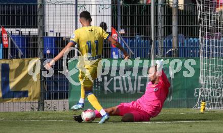 Fussball Testspiel. SK Austria Klagenfurt gegen NK Koper. Marco Knaller  (Klagenfurt). Welzenegg, am 13.7.2024.
Foto: Kuess
www.qspictures.net
---
pressefotos, pressefotografie, kuess, qs, qspictures, sport, bild, bilder, bilddatenbank