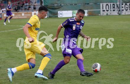 Fussball Testspiel. SK Austria Klagenfurt gegen NK Koper.  Kosmas Gkezos (Klagenfurt). Welzenegg, am 13.7.2024.
Foto: Kuess
www.qspictures.net
---
pressefotos, pressefotografie, kuess, qs, qspictures, sport, bild, bilder, bilddatenbank