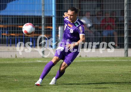 Fussball Testspiel. SK Austria Klagenfurt gegen NK Koper.  Niklas Szerencsi (Klagenfurt). Welzenegg, am 13.7.2024.
Foto: Kuess
www.qspictures.net
---
pressefotos, pressefotografie, kuess, qs, qspictures, sport, bild, bilder, bilddatenbank