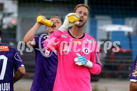 Fussball Testspiel. SK Austria Klagenfurt gegen NK Koper.  Marco Knaller (Klagenfurt). Welzenegg, am 13.7.2024.
Foto: Kuess
www.qspictures.net
---
pressefotos, pressefotografie, kuess, qs, qspictures, sport, bild, bilder, bilddatenbank