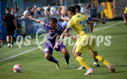 Fussball Testspiel. SK Austria Klagenfurt gegen NK Koper.  Tobias Koch (Klagenfurt). Welzenegg, am 13.7.2024.
Foto: Kuess
www.qspictures.net
---
pressefotos, pressefotografie, kuess, qs, qspictures, sport, bild, bilder, bilddatenbank