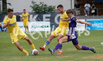 Fussball Testspiel. SK Austria Klagenfurt gegen NK Koper. Jannik Robatsch  (Klagenfurt). Welzenegg, am 13.7.2024.
Foto: Kuess
www.qspictures.net
---
pressefotos, pressefotografie, kuess, qs, qspictures, sport, bild, bilder, bilddatenbank