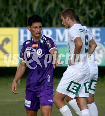 Fussball Testspiel. SK Austria Klagenfurt gegen Leoben.  Sebastian Guerra Soto (Klagenfurt). Glanegg, am 17.7.2024.
Foto: Kuess
www.qspictures.net
---
pressefotos, pressefotografie, kuess, qs, qspictures, sport, bild, bilder, bilddatenbank