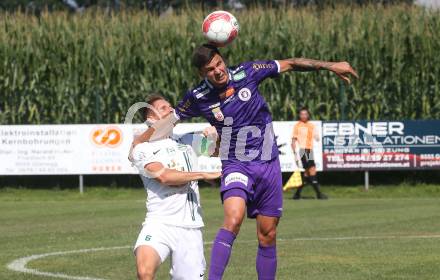 Fussball Testspiel. SK Austria Klagenfurt gegen Leoben. David Toshevski (Klagenfurt), Nico Pichler (Leoben). Glanegg, am 17.7.2024.
Foto: Kuess
---
pressefotos, pressefotografie, kuess, qs, qspictures, sport, bild, bilder, bilddatenbank