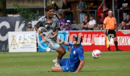 Fussball Testspiel SK Austria Klagenfurt gegen Rizespor. Ben Bobzien (Klagenfurt). Welzenegg, am 20.7.2024.
Foto: Kuess
www.qspictures.net
---
pressefotos, pressefotografie, kuess, qs, qspictures, sport, bild, bilder, bilddatenbank