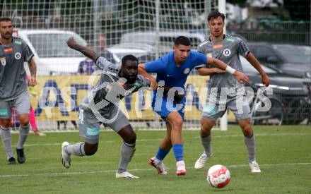 Fussball Testspiel SK Austria Klagenfurt gegen Rizespor. Iba May, Simon Straudi (Klagenfurt). Welzenegg, am 20.7.2024.
Foto: Kuess
www.qspictures.net
---
pressefotos, pressefotografie, kuess, qs, qspictures, sport, bild, bilder, bilddatenbank