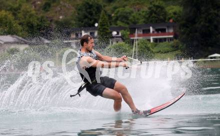 Schi Alpin. Wasserschi. OESV Medientermin.  Stefan Brennsteiner. Poertschach, am 4.7.2024.
Foto: Kuess
www.qspictures.net
---
pressefotos, pressefotografie, kuess, qs, qspictures, sport, bild, bilder, bilddatenbank