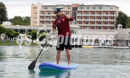 Schi Alpin. Wasserschi. OESV Medientermin.  Marco Schwarz. Poertschach, am 4.7.2024.
Foto: Kuess
www.qspictures.net
---
pressefotos, pressefotografie, kuess, qs, qspictures, sport, bild, bilder, bilddatenbank