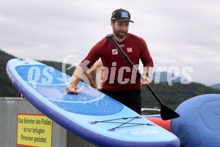 Schi Alpin. Wasserschi. OESV Medientermin.  Marco Schwarz. Poertschach, am 4.7.2024.
Foto: Kuess
www.qspictures.net
---
pressefotos, pressefotografie, kuess, qs, qspictures, sport, bild, bilder, bilddatenbank