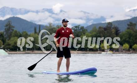 Schi Alpin. Wasserschi. OESV Medientermin.  Marco Schwarz. Poertschach, am 4.7.2024.
Foto: Kuess
www.qspictures.net
---
pressefotos, pressefotografie, kuess, qs, qspictures, sport, bild, bilder, bilddatenbank