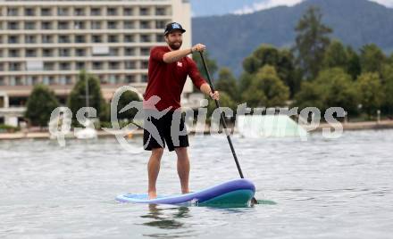 Schi Alpin. Wasserschi. OESV Medientermin.  Marco Schwarz. Poertschach, am 4.7.2024.
Foto: Kuess
www.qspictures.net
---
pressefotos, pressefotografie, kuess, qs, qspictures, sport, bild, bilder, bilddatenbank