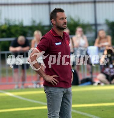 Fussball OEFB Cup. Velden gegen GAK.  Trainer Gernot Messner  (GAK). Villach, am 26.7.2024.
Foto: Kuess
www.qspictures.net
---
pressefotos, pressefotografie, kuess, qs, qspictures, sport, bild, bilder, bilddatenbank