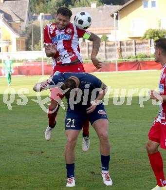 Fussball OEFB Cup. Velden gegen GAK. Florian Schaller  (Velden), Marco Sebastian Gantschnig   (GAK). Villach, am 26.7.2024.
Foto: Kuess
www.qspictures.net
---
pressefotos, pressefotografie, kuess, qs, qspictures, sport, bild, bilder, bilddatenbank