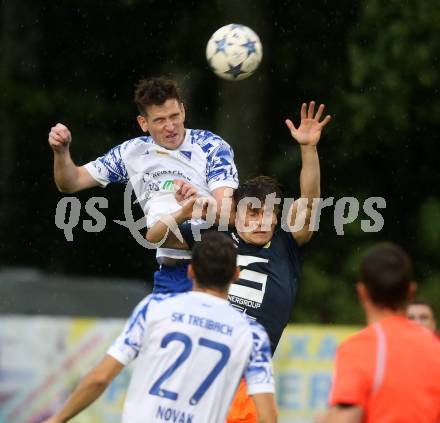 Fussball. Regionalliga. Treibach gegen SPG Wallern/St. Marienkirchen.  Hanno Ulrich Wachernig (Treibach),  Daniel Steinmayr (Wallern). Villach, am 2.8.2024.
Foto: Kuess
www.qspictures.net
---
pressefotos, pressefotografie, kuess, qs, qspictures, sport, bild, bilder, bilddatenbank