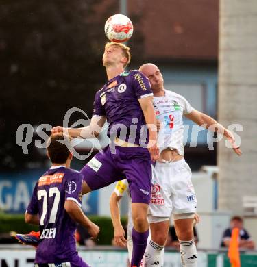 Fussball Bundesliga. WAC gegen SK Austria Klagenfurt.  Nicolas Wimmer (WAC),  Nicolas Binder (Klagenfurt).  Wolfsberg, am 3.8.2024.
Foto: Kuess
www.qspictures.net
---
pressefotos, pressefotografie, kuess, qs, qspictures, sport, bild, bilder, bilddatenbank