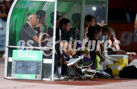 Fussball Bundesliga. WAC gegen SK Austria Klagenfurt.  Trainer Peter Pacult (Klagenfurt).  Wolfsberg, am 3.8.2024.
Foto: Kuess
www.qspictures.net
---
pressefotos, pressefotografie, kuess, qs, qspictures, sport, bild, bilder, bilddatenbank