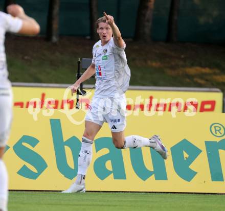 Fussball Bundesliga. WAC gegen SK Austria Klagenfurt. Torjubel Simon Piesinger  (WAC),     Wolfsberg, am 3.8.2024.
Foto: Kuess
www.qspictures.net
---
pressefotos, pressefotografie, kuess, qs, qspictures, sport, bild, bilder, bilddatenbank