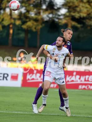 Fussball Bundesliga. WAC gegen SK Austria Klagenfurt. Thomas Sabitzer  (WAC),  Niklas Szerencsi (Klagenfurt).  Wolfsberg, am 3.8.2024.
Foto: Kuess
www.qspictures.net
---
pressefotos, pressefotografie, kuess, qs, qspictures, sport, bild, bilder, bilddatenbank