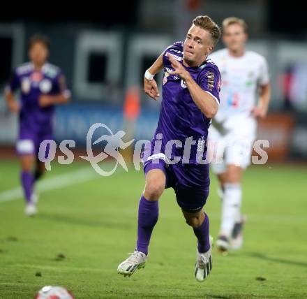 Fussball Bundesliga. WAC gegen SK Austria Klagenfurt.  Laurenz Dehl  (Klagenfurt).  Wolfsberg, am 3.8.2024.
Foto: Kuess
www.qspictures.net
---
pressefotos, pressefotografie, kuess, qs, qspictures, sport, bild, bilder, bilddatenbank