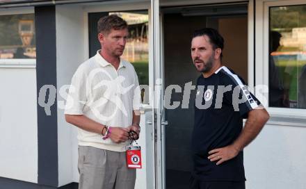 Fussball Bundesliga. WAC gegen SK Austria Klagenfurt.  Peer Jaekel, Sandro Zakany  (Klagenfurt).  Wolfsberg, am 3.8.2024.
Foto: Kuess
www.qspictures.net
---
pressefotos, pressefotografie, kuess, qs, qspictures, sport, bild, bilder, bilddatenbank