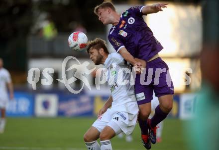 Fussball Bundesliga. WAC gegen SK Austria Klagenfurt. Dominik Baumgartner,  (WAC), Nicolas Binder   (Klagenfurt).  Wolfsberg, am 3.8.2024.
Foto: Kuess
www.qspictures.net
---
pressefotos, pressefotografie, kuess, qs, qspictures, sport, bild, bilder, bilddatenbank