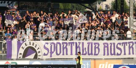 Fussball Bundesliga. WAC gegen SK Austria Klagenfurt.  Fans  (Klagenfurt).  Wolfsberg, am 3.8.2024.
Foto: Kuess
www.qspictures.net
---
pressefotos, pressefotografie, kuess, qs, qspictures, sport, bild, bilder, bilddatenbank