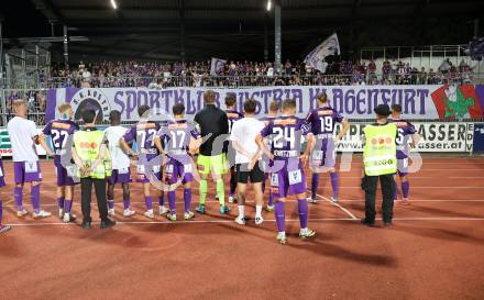 Fussball Bundesliga. WAC gegen SK Austria Klagenfurt.  Fans  (Klagenfurt).  Wolfsberg, am 3.8.2024.
Foto: Kuess
www.qspictures.net
---
pressefotos, pressefotografie, kuess, qs, qspictures, sport, bild, bilder, bilddatenbank