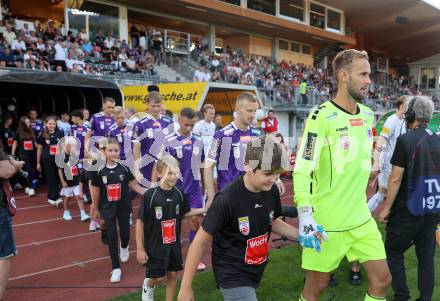 Fussball Bundesliga. WAC gegen SK Austria Klagenfurt.   Marco Knaller,  (Klagenfurt).  Wolfsberg, am 3.8.2024.
Foto: Kuess
www.qspictures.net
---
pressefotos, pressefotografie, kuess, qs, qspictures, sport, bild, bilder, bilddatenbank