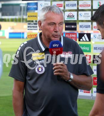 Fussball Bundesliga. WAC gegen SK Austria Klagenfurt. Trainer Peter Pacult  (Klagenfurt).  Wolfsberg, am 3.8.2024.
Foto: Kuess
www.qspictures.net
---
pressefotos, pressefotografie, kuess, qs, qspictures, sport, bild, bilder, bilddatenbank