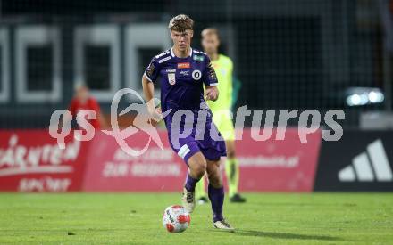 Fussball Bundesliga. WAC gegen SK Austria Klagenfurt.  Jannik Robatsch (Klagenfurt).  Wolfsberg, am 3.8.2024.
Foto: Kuess
www.qspictures.net
---
pressefotos, pressefotografie, kuess, qs, qspictures, sport, bild, bilder, bilddatenbank