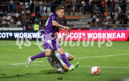 Fussball Bundesliga. WAC gegen SK Austria Klagenfurt. Laurenz Dehl  (Klagenfurt).  Wolfsberg, am 3.8.2024.
Foto: Kuess
www.qspictures.net
---
pressefotos, pressefotografie, kuess, qs, qspictures, sport, bild, bilder, bilddatenbank