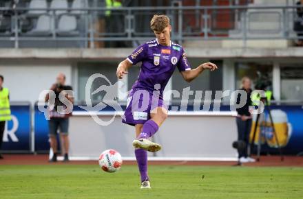 Fussball Bundesliga. WAC gegen SK Austria Klagenfurt.  Jannik Robatsch (Klagenfurt).  Wolfsberg, am 3.8.2024.
Foto: Kuess
www.qspictures.net
---
pressefotos, pressefotografie, kuess, qs, qspictures, sport, bild, bilder, bilddatenbank