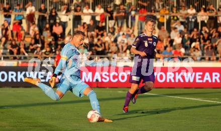 Fussball Bundesliga. WAC gegen SK Austria Klagenfurt. Lukas Guetlbauer,   (WAC),     Wolfsberg, am 3.8.2024.
Foto: Kuess
www.qspictures.net
---
pressefotos, pressefotografie, kuess, qs, qspictures, sport, bild, bilder, bilddatenbank