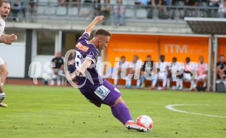 Fussball Bundesliga. WAC gegen SK Austria Klagenfurt.  Tobias Koch (Klagenfurt).  Wolfsberg, am 3.8.2024.
Foto: Kuess
www.qspictures.net
---
pressefotos, pressefotografie, kuess, qs, qspictures, sport, bild, bilder, bilddatenbank