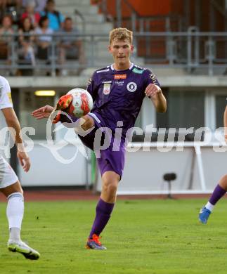 Fussball Bundesliga. WAC gegen SK Austria Klagenfurt.  Nicolas Binder (Klagenfurt).  Wolfsberg, am 3.8.2024.
Foto: Kuess
www.qspictures.net
---
pressefotos, pressefotografie, kuess, qs, qspictures, sport, bild, bilder, bilddatenbank