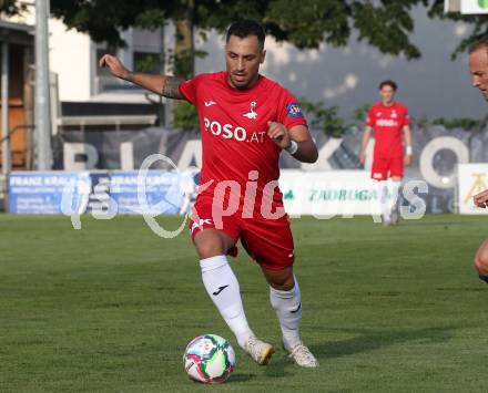 Fussball Kaerntner Liga. SAK gegen Velden.  Yosifov Svetlozar Angelov (SAK), Welzenegg, am 10.8.2024.
Foto: Kuess
www.qspictures.net
---
pressefotos, pressefotografie, kuess, qs, qspictures, sport, bild, bilder, bilddatenbank