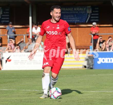 Fussball Kaerntner Liga. SAK gegen Velden.  Mario Antunovic (SAK),    Welzenegg, am 10.8.2024.
Foto: Kuess
www.qspictures.net
---
pressefotos, pressefotografie, kuess, qs, qspictures, sport, bild, bilder, bilddatenbank