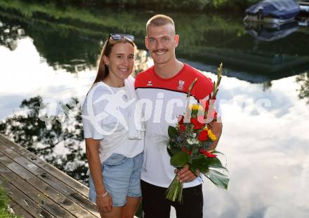 Wildwassersport. Kajak. Empfang Felix Oschmautz. Daniela Ulbing, Felix Oschmautz. KLagenfurt, am 9.8.2024.
Foto: Kuess
---
pressefotos, pressefotografie, kuess, qs, qspictures, sport, bild, bilder, bilddatenbank