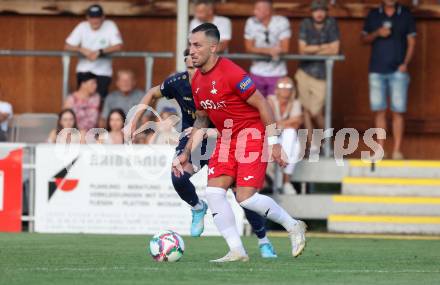 Fussball Kaerntner Liga. SAK gegen Velden. Yosifov Svetlozar Angelov (SAK),   Welzenegg, am 10.8.2024.
Foto: Kuess
www.qspictures.net
---
pressefotos, pressefotografie, kuess, qs, qspictures, sport, bild, bilder, bilddatenbank