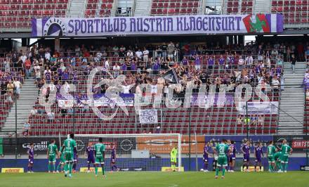 Fussball Bundesliga. SK Austria Klagenfurt gegen SK Rapid.  Fans (Klagenfurt).  Klagenfurt, am 11.8.2024.
Foto: Kuess
www.qspictures.net
---
pressefotos, pressefotografie, kuess, qs, qspictures, sport, bild, bilder, bilddatenbank