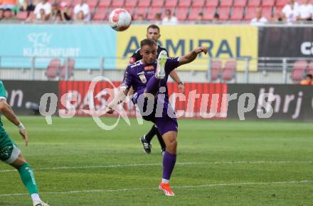 Fussball Bundesliga. SK Austria Klagenfurt gegen SK Rapid. Tobias Koch (Klagenfurt).  Klagenfurt, am 11.8.2024.
Foto: Kuess
www.qspictures.net
---
pressefotos, pressefotografie, kuess, qs, qspictures, sport, bild, bilder, bilddatenbank